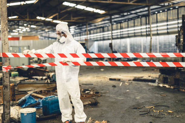Professional Biohazard Cleanup technician working in Citra, FL